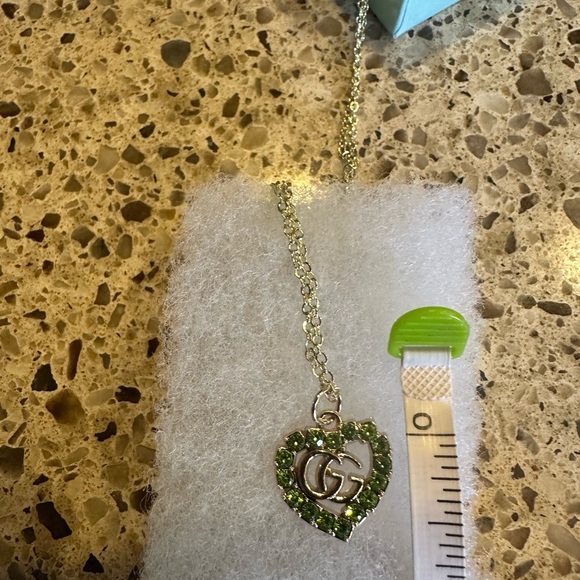 Gucci lime green GG CZ authentic necklace. - Picture 7 of 7